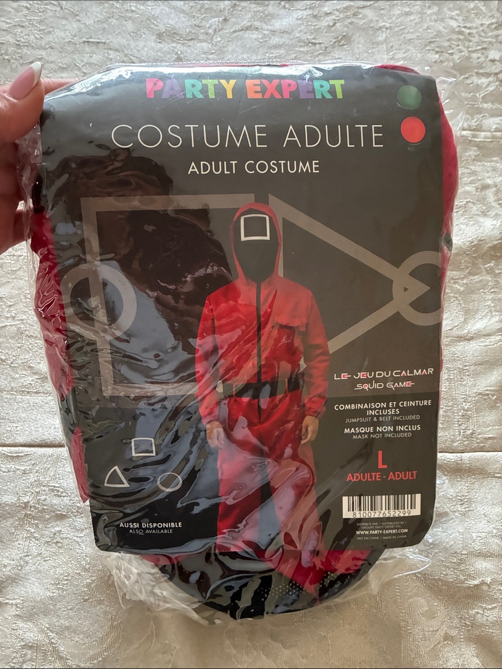 Red Squid Game Adult Costume - Large